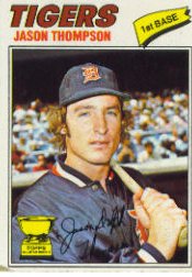 1977 Topps Baseball Cards      291     Jason Thompson RC